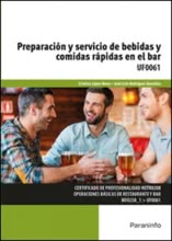 UF0061 - Preparación y servicio de bebidas y comidas rápidas en el bar