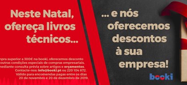 Neste Natal ofereça livros técnicos... ...e nós oferecemos descontos à sua empresa!