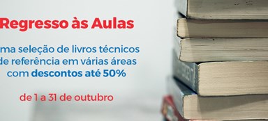 Regresso às Aulas 2019/2020 na booki! - uma seleção de livros técnicos de referência em várias áreas com descontos até 50%