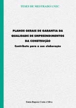 Planos Gerais de Garantia da Qualidade de Empreendimentos da Construção