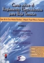 Curso sobre el REBT Tomo I. Cuestionarios